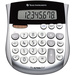 Texas Instruments TI-1795 SV Calculatrice de poche argent Ecran: 8 solaire, à pile(s) (l x H x P) 118 x 10 x 138 mm