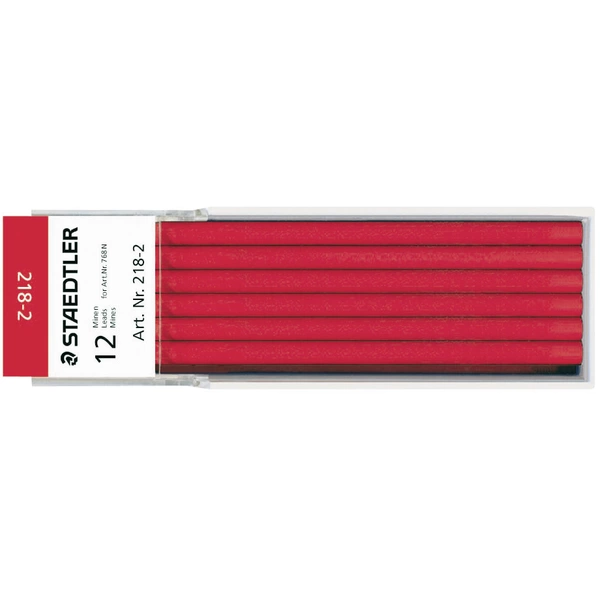 Staedtler Mine 218-2 Rot 12St. Staedtler Mine 218-2 Rot 12St.