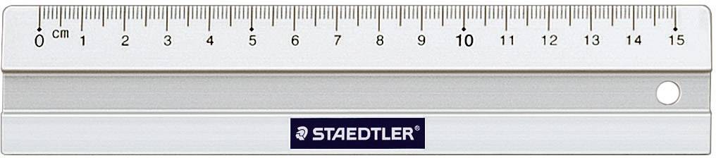 Lineal Aluminium 15cm silber