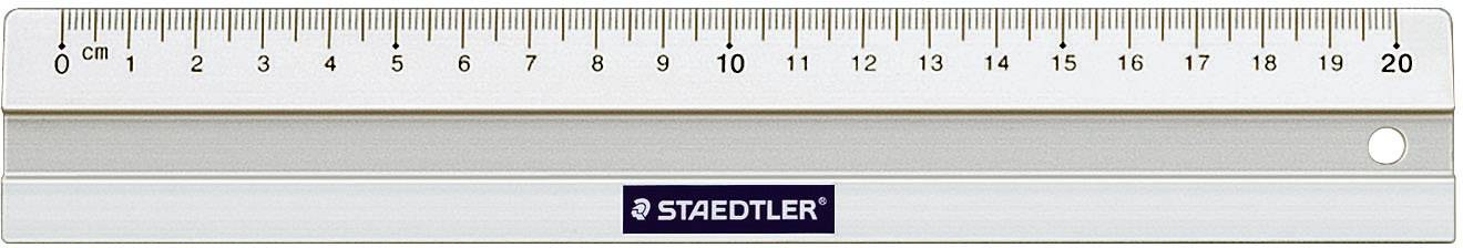 Staedtler 563 20 563 20 Lineal Aluminium Silber 20cm