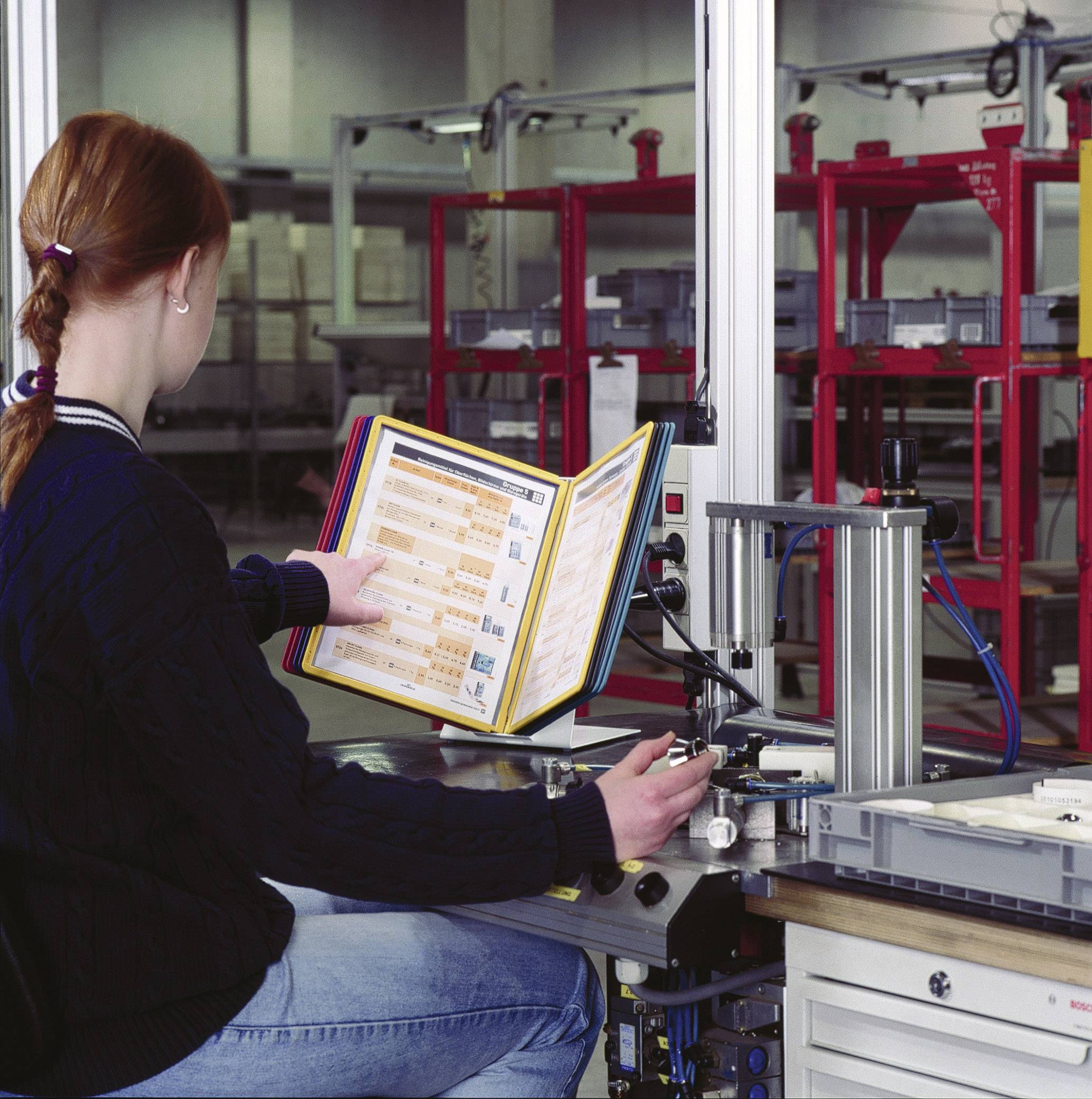 Durable Sichttafelständer VARIO TABLE 10 - 5570 Rot, Gelb, Grün, Blau, Schwarz DIN A4 Anzahl der mitgelieferten Sichttafeln 10