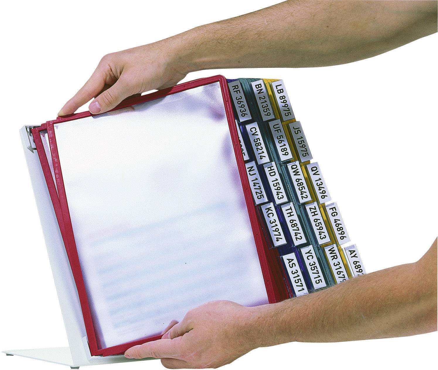 Durable Sichttafelständer VARIO TABLE 20 - 5699 Dunkelblau, Gelb, Grün, Rot DIN A4 Anzahl der mitgelieferten Sichttafeln 20