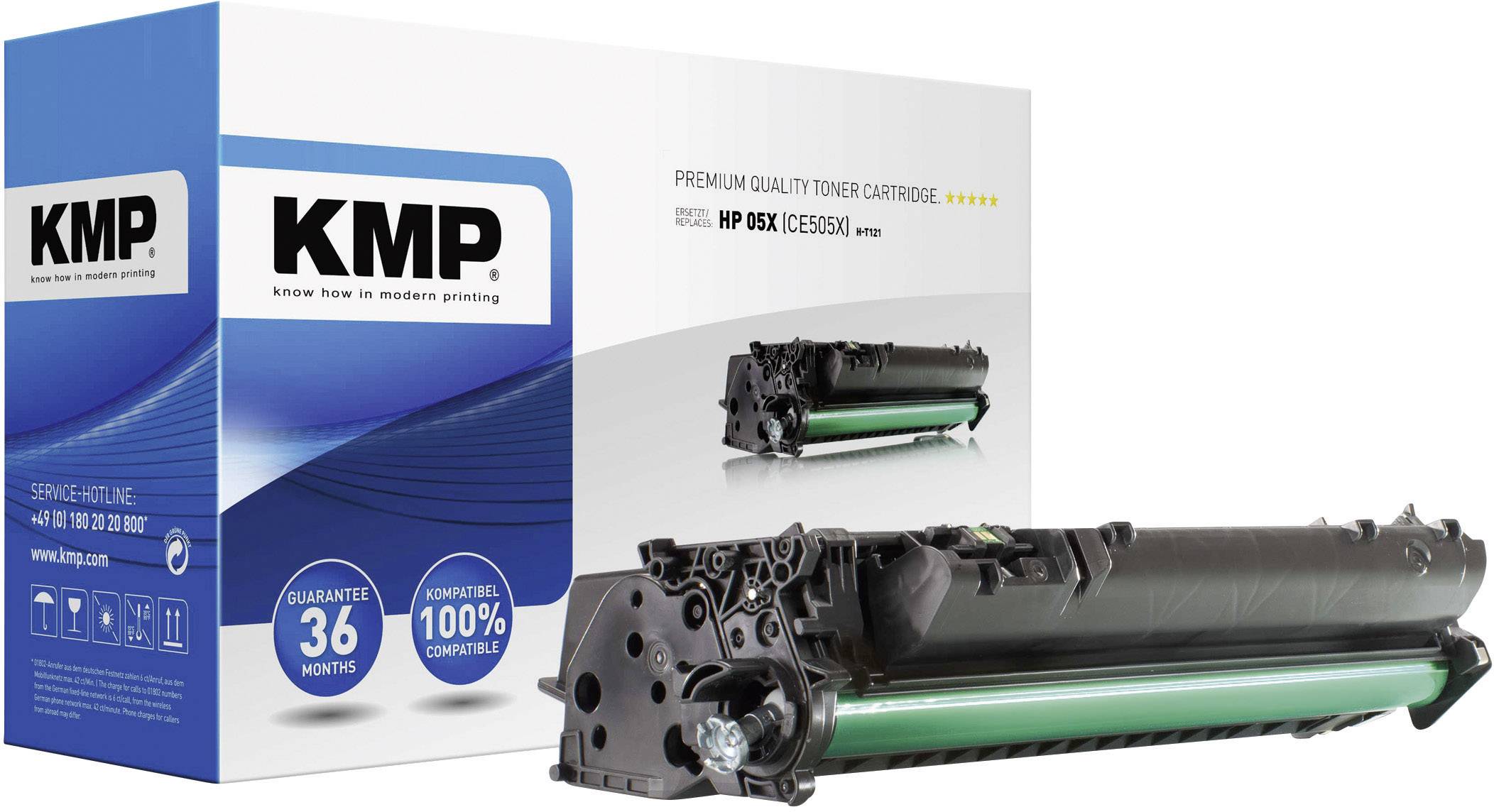 KMP Toner ersetzt HP 05X, CE505X Kompatibel Schwarz 6500 Seiten H-T121