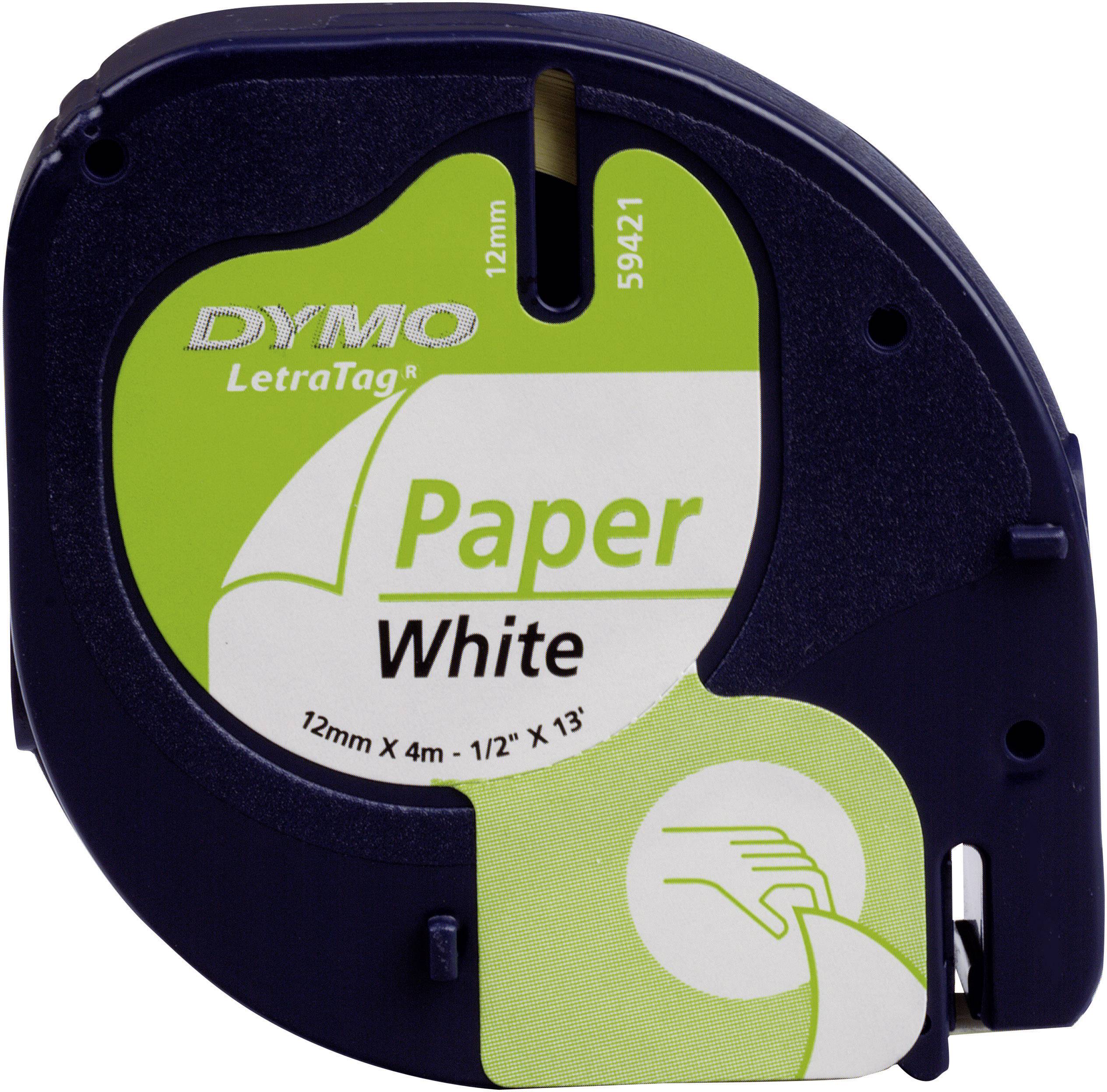 DYMO LT Bandfarbe: Weiß Schriftfarbe: Schwarz 12mm 4m S0721510