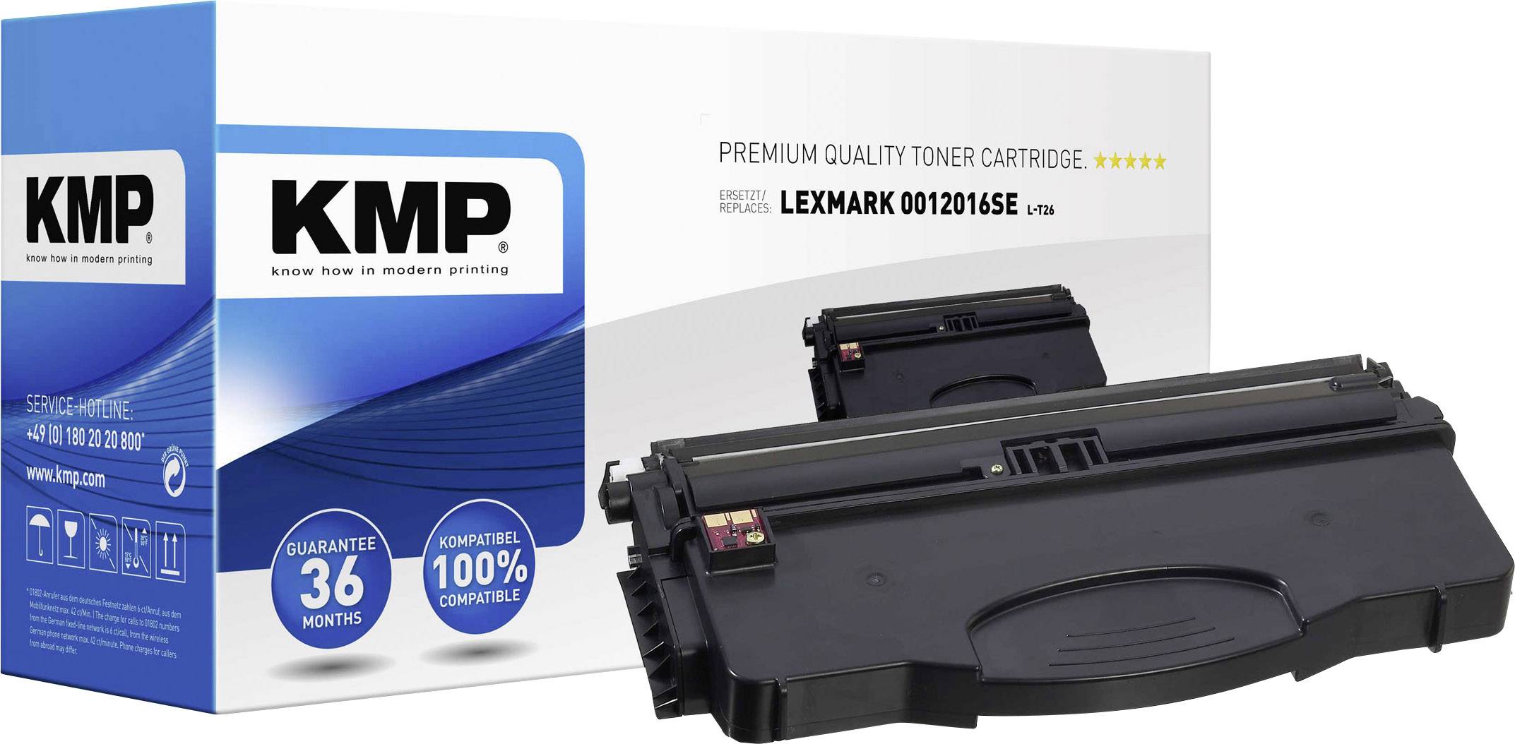 KMP Toner ersetzt Lexmark 0012016SE Kompatibel Schwarz 2000 Seiten L-T26