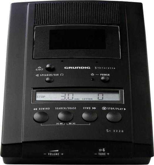 Grundig Business Systems Stenorette ST 3220 Analoges Diktiergerät Schwarz