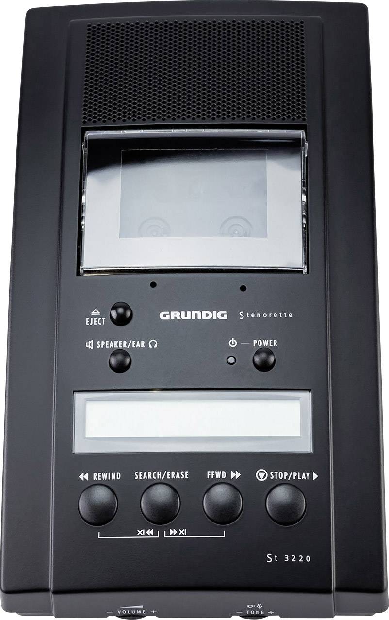 Grundig Business Systems Stenorette ST 3220 Analoges Diktiergerät Schwarz