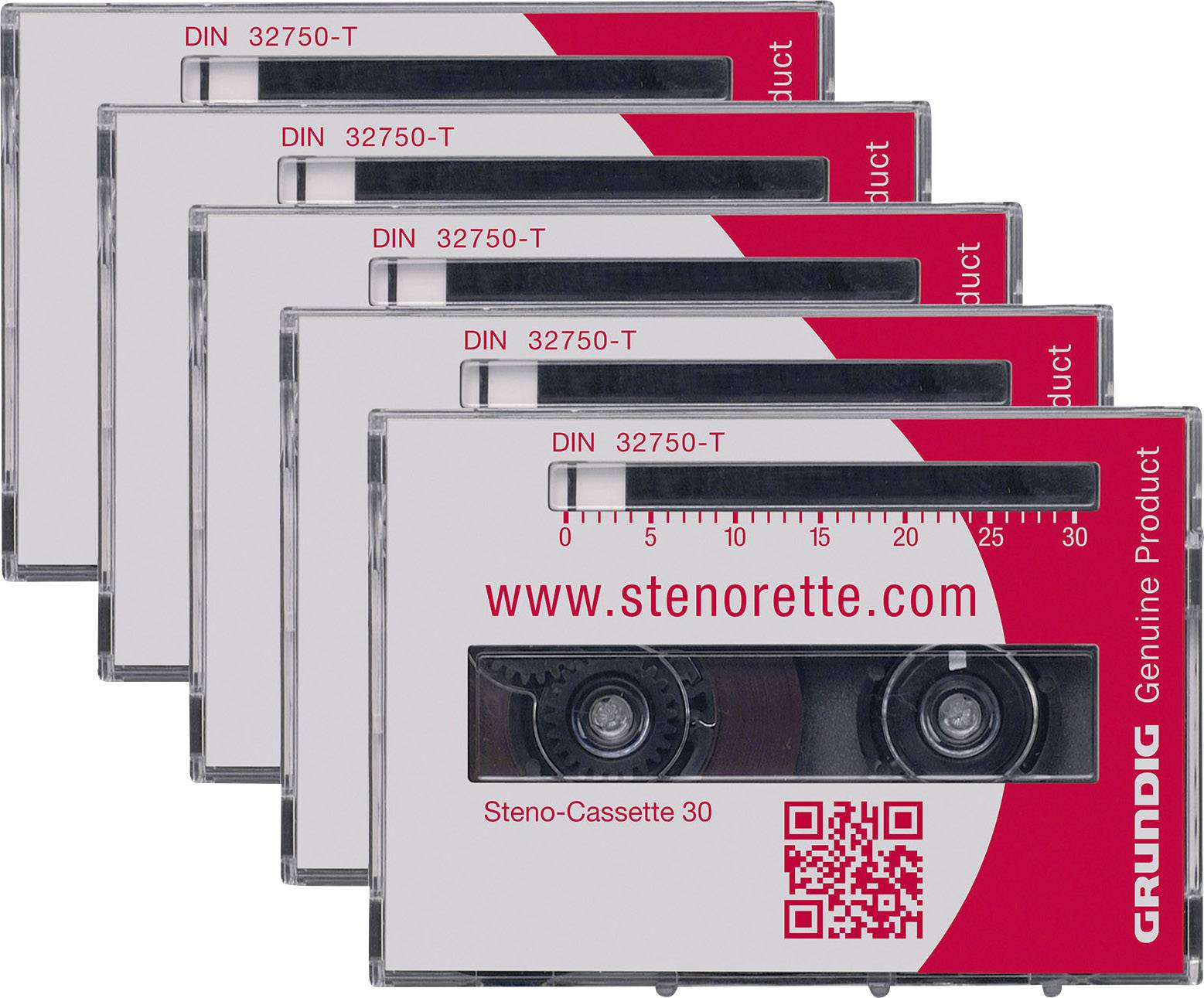 Grundig Business Systems Stenokassette 30 Aufzeichnungsdauer (max.) 30 min 5 St.