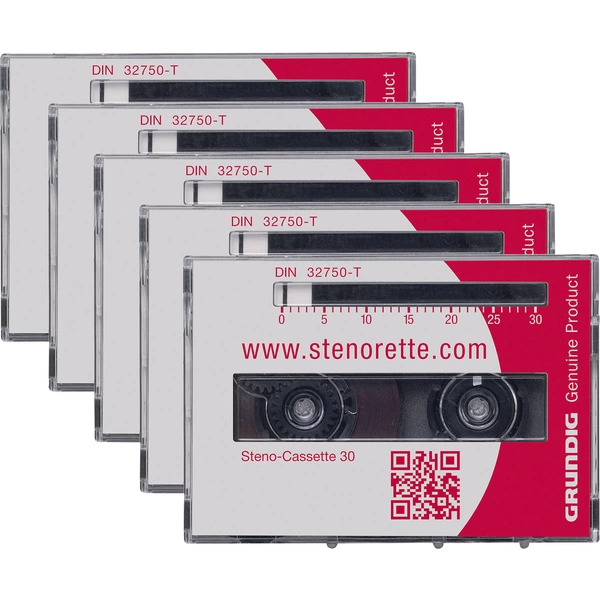 Grundig Business Systems Stenokassette 30 Aufzeichnungsdauer (max.) 30 min 5 St. Grundig Business Systems Stenokassette 30 Aufzeichnungsdauer (max.) 30 min 5 St.
