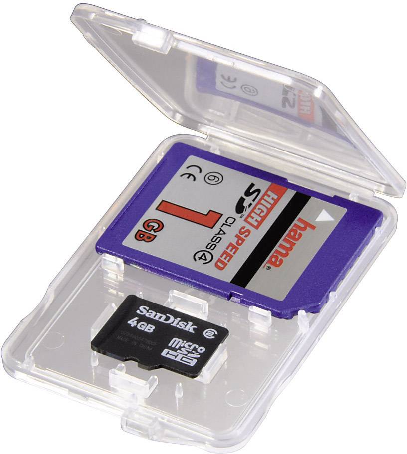 Hama 95947 microSD-Karte, SD-Karte Transparent