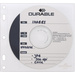 Durable CD Hülle 2 CDs/DVDs/Blu-rays Polypropylen Transparent, Weiß 10 St. 523919