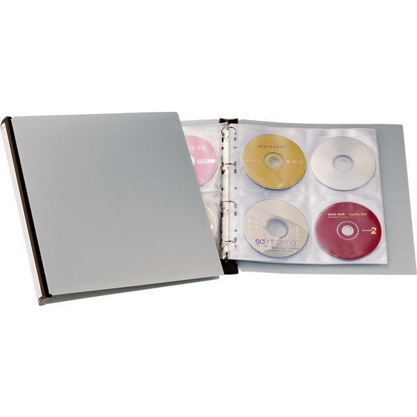 Durable Classeur pour CD/DVD 96 CDs/DVDs/disques Blu-ray noir, gris 12 pc(s) 527701