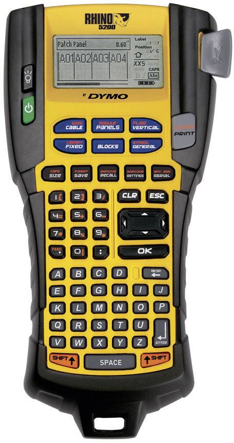 DYMO RHINO 5200 Beschriftungsgerät Geeignet für Schriftband: IND 6 mm, 9 mm, 12 mm, 19mm