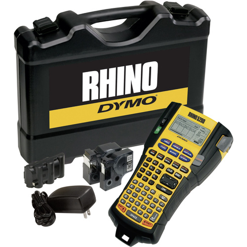 DYMO RHINO 5200 Kit Etiqueteuse adapté pour rubans: IND 6 mm, 9 mm, 12 mm, 19 mm