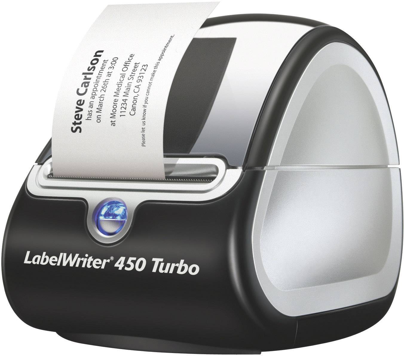 DYMO LabelWriter 450 Turbo Etiketten-Drucker  Thermodirekt 300 x 600 dpi Etikettenbreite (max.): 56 mm USB