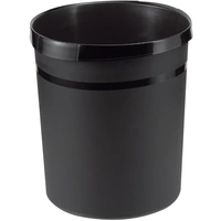 HAN Papierkorb GRIP 18190-13 18 l (Ø x H) 312 mm x 350 mm Polypropylen Schwarz 1 St. HAN Papierkorb GRIP 18190-13 18 l (Ø x H) 312 mm x 350 mm Polypropylen Schwarz 1 St.