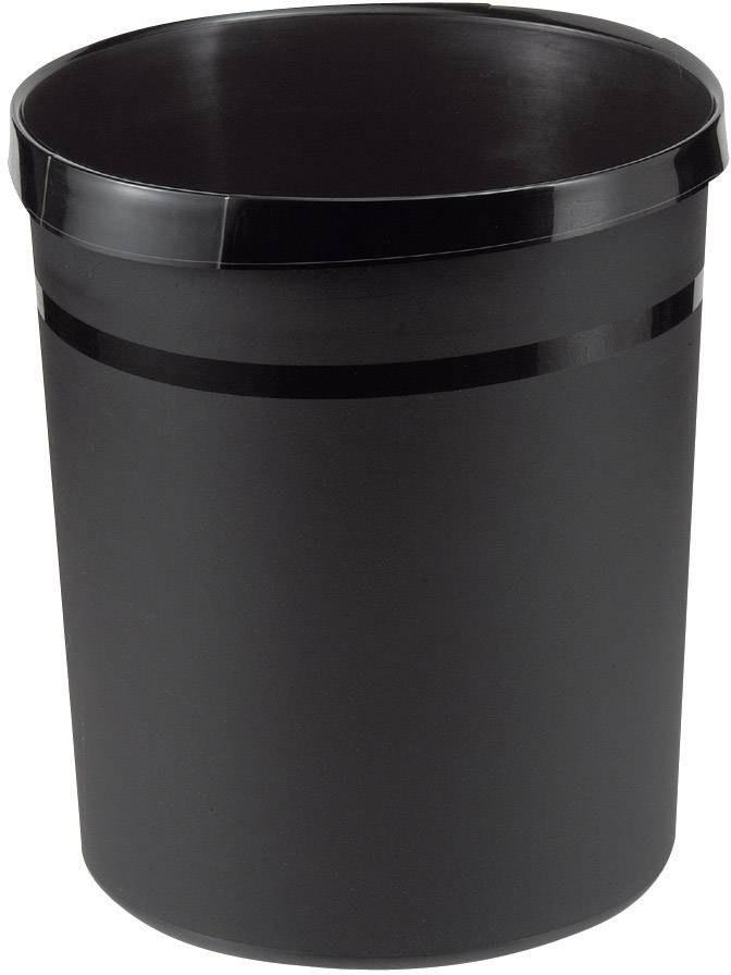 HAN Papierkorb GRIP 18190-13 18 l (Ø x H) 312 mm x 350 mm Polypropylen Schwarz