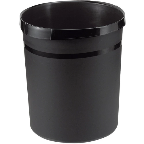 HAN Papierkorb GRIP 18190-13 18l (Ø x H) 312mm x 350mm Polypropylen Schwarz HAN Papierkorb GRIP 18190-13 18l (Ø x H) 312mm x 350mm Polypropylen Schwarz