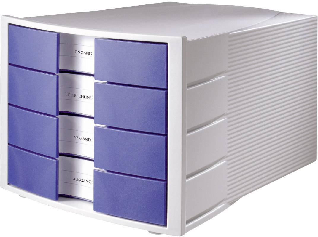 HAN HAN Bürobox IMPULS /1010-X-14 bis C4 Kunststoff lichtgrau/blau