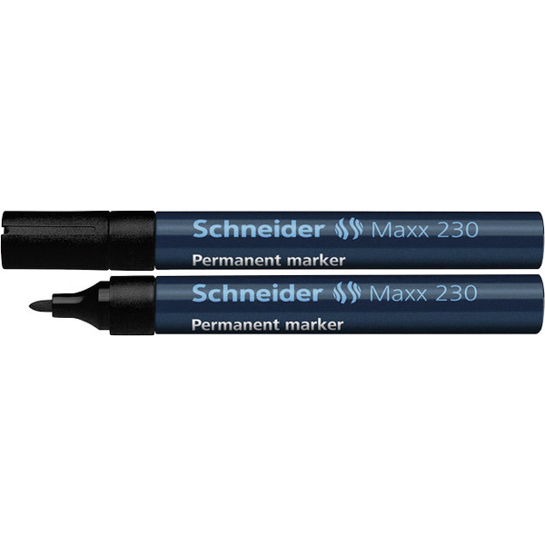 Schneider Maxx 230 123001 Permanentmarker Schwarz wasserfest: Ja