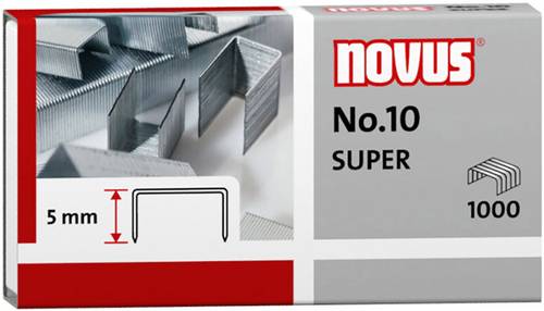 Novus Office 040-0003 Typ (Heftklammern): No. 10 Heftklammer 1000 St. Heftleistung: 20 Bl. (80 g/m²