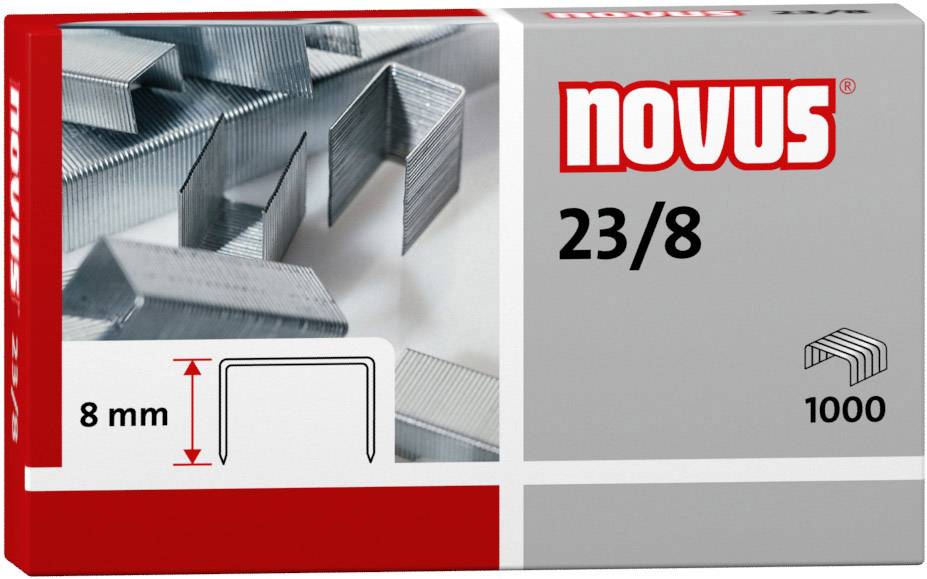 Novus Office 042-0040 Typ (Heftklammern): 23/8 Heftklammer 1000 St. Heftleistung: 50 Bl. (80 g/m²)