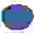 Maul Magnet MAULpro (Ø x H) 34 mm x 13 mm rund, Facettrand Blau 2 St. 6178235