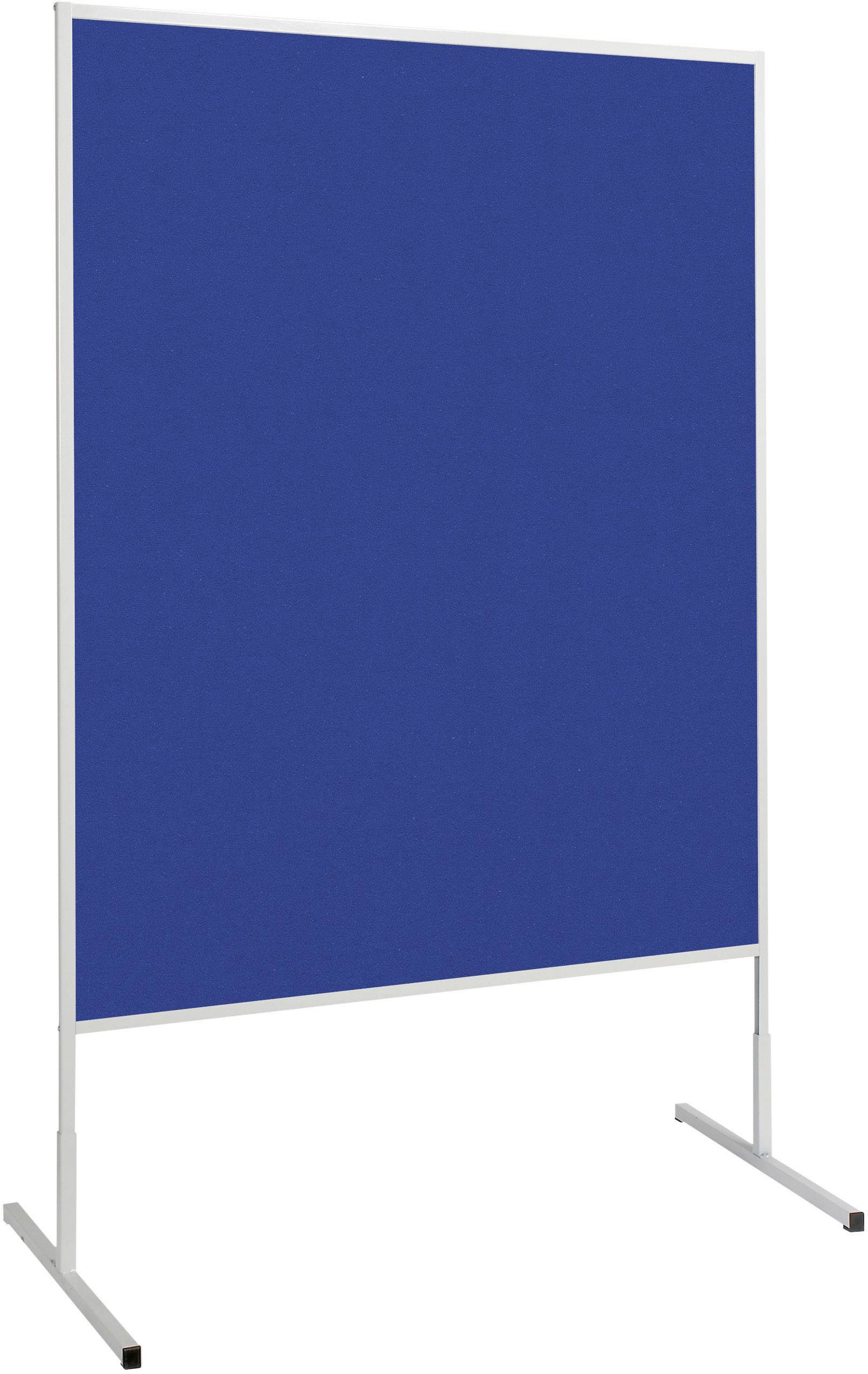 Maul Moderationstafel Maulstandard (B x H) 120 cm x 150 cm Filz Blau beidseitig verwendbar, Pinntafel 6363482