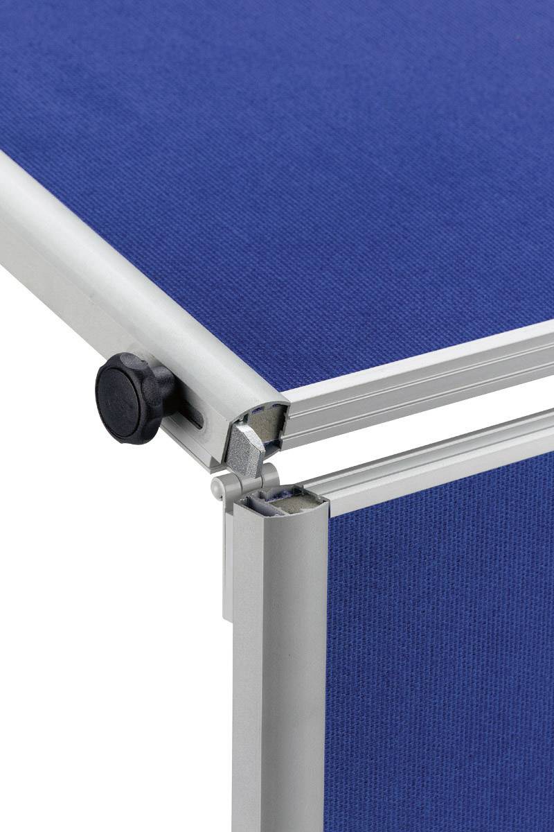 Maul Moderationstafel MAULpro (B x H) 120 cm x 150 cm Textil Blau, Weiß Inkl. Ablageschale, Inkl. Blockhalter, Inkl. Rollen, beidseitig verwendbar