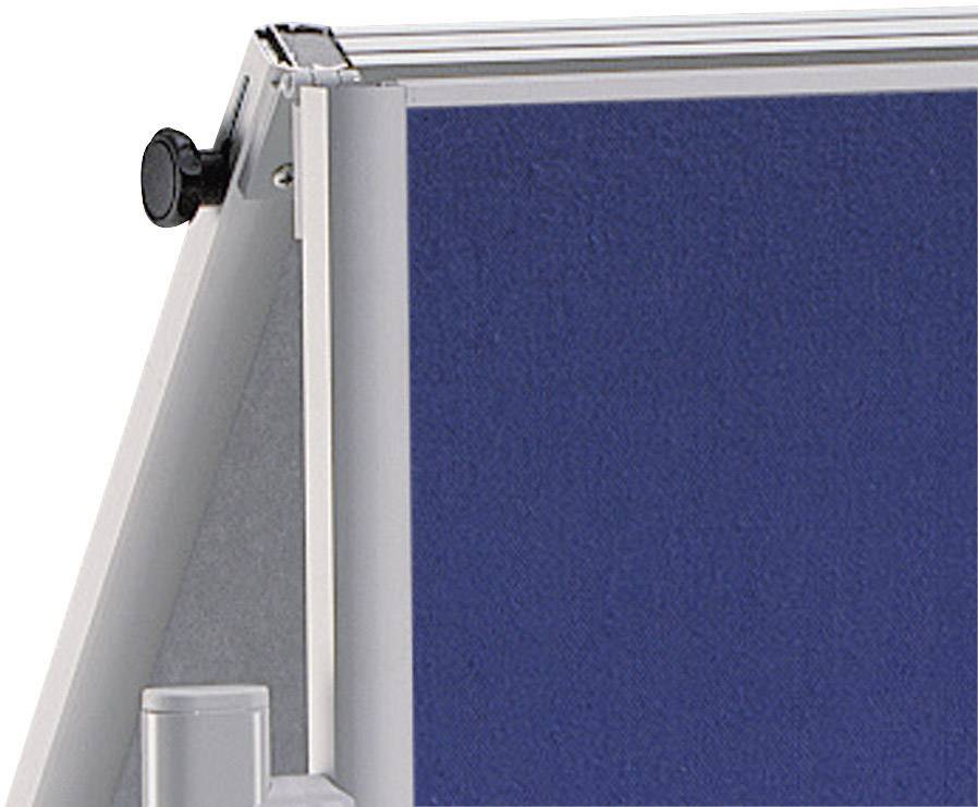 Maul Moderationstafel MAULpro (B x H) 120 cm x 150 cm Textil Grau Inkl. Ablageschale, Inkl. Blockhalter, Inkl. Rollen, beidseitig verwendbar