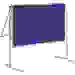 Maul Moderationstafel MAULpro (B x H) 120cm x 150cm Textil Blau, Weiß Inkl. Ablageschale, Inkl. Blockhalter, Inkl. Rollen