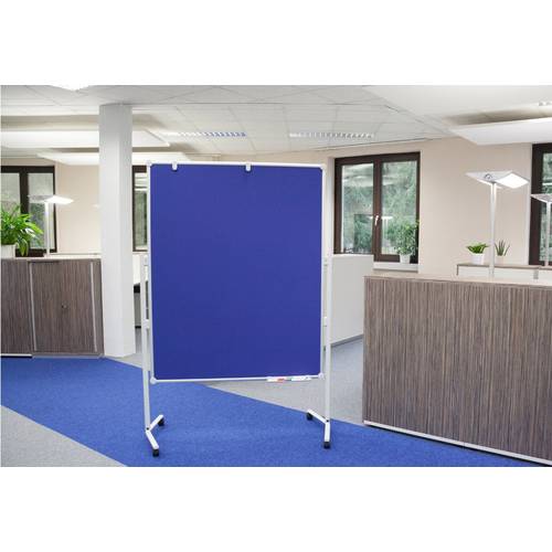 MAUL Moderationstafel 150x120cm – Whiteboard & Pinnwand Kombiniert | Klappbar, Mobil & Made In Germany | 3 Jahre Garantie