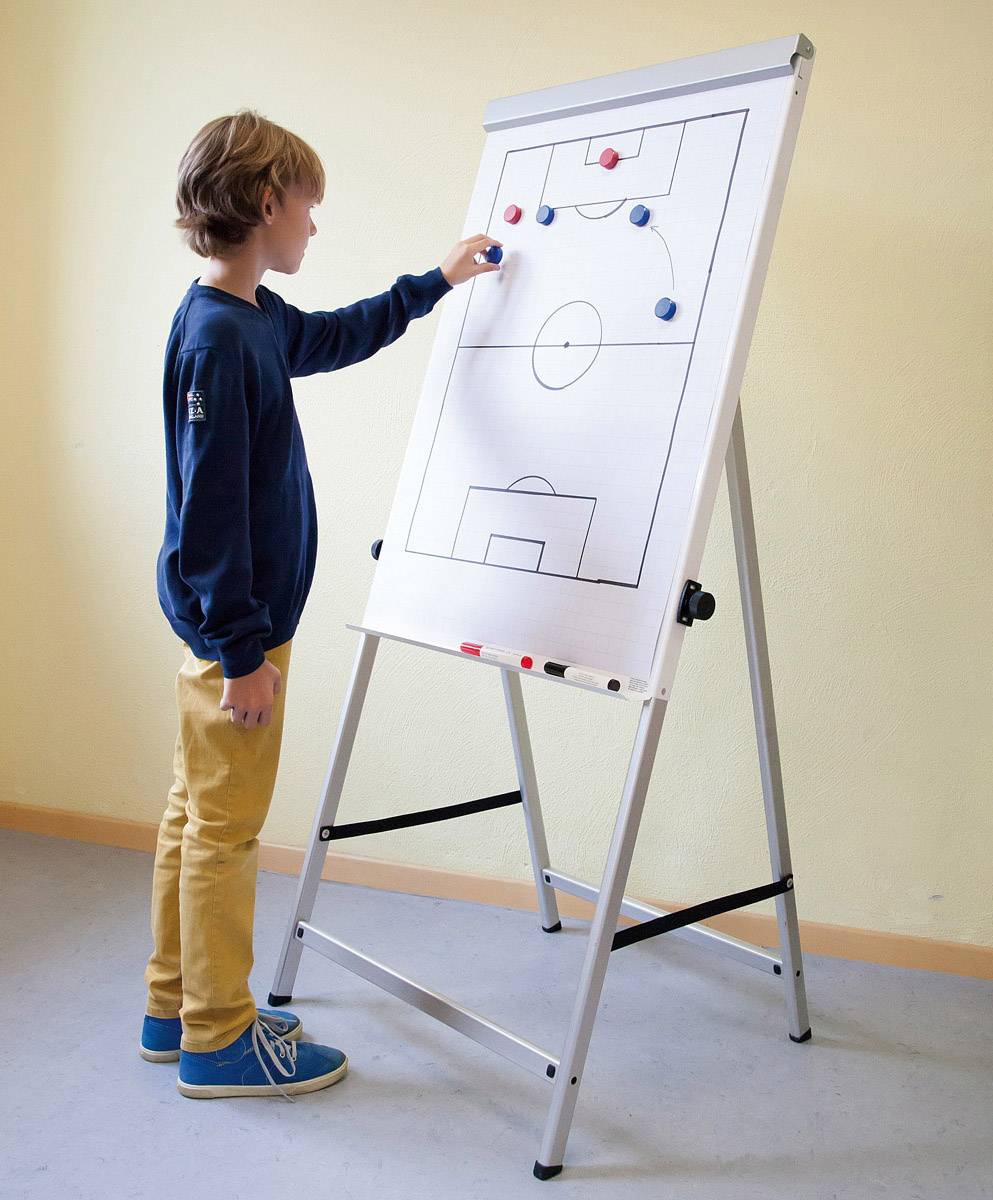 Maul Flipchart MAULoffice (B x H) 70 cm x 100 cm Silber Inkl. Ablageschale, höhenverstellbar, magnethaftend, Inkl. Blockhalter 6374095