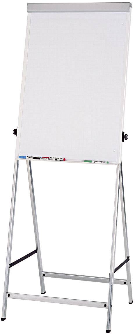 Maul Flipchart MAULoffice (B x H) 70 cm x 100 cm Silber Inkl. Ablageschale, höhenverstellbar, magnethaftend, Inkl. Blockhalter 6374095