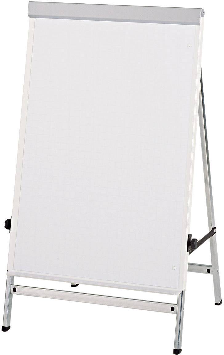 Maul Flipchart MAULoffice (B x H) 70 cm x 100 cm Silber Inkl. Ablageschale, höhenverstellbar, magnethaftend, Inkl. Blockhalter 6374095