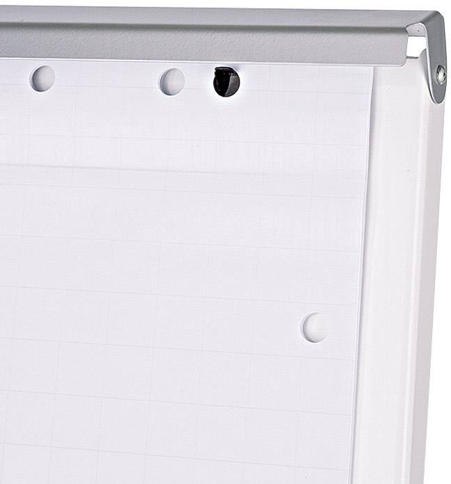 Maul Flipchart MAULoffice (B x H) 70 cm x 100 cm Silber Inkl. Ablageschale, höhenverstellbar, magnethaftend, Inkl. Blockhalter 6374095