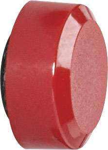 Maul Magnet MAULpro (Ø x H) 15 mm x 7 mm rund, Facettrand Rot 8 St. 6175225