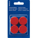 Maul Magnet MAULpro (Ø x H) 30 mm x 10 mm rund, Facettrand Rot 4 St. 6177225