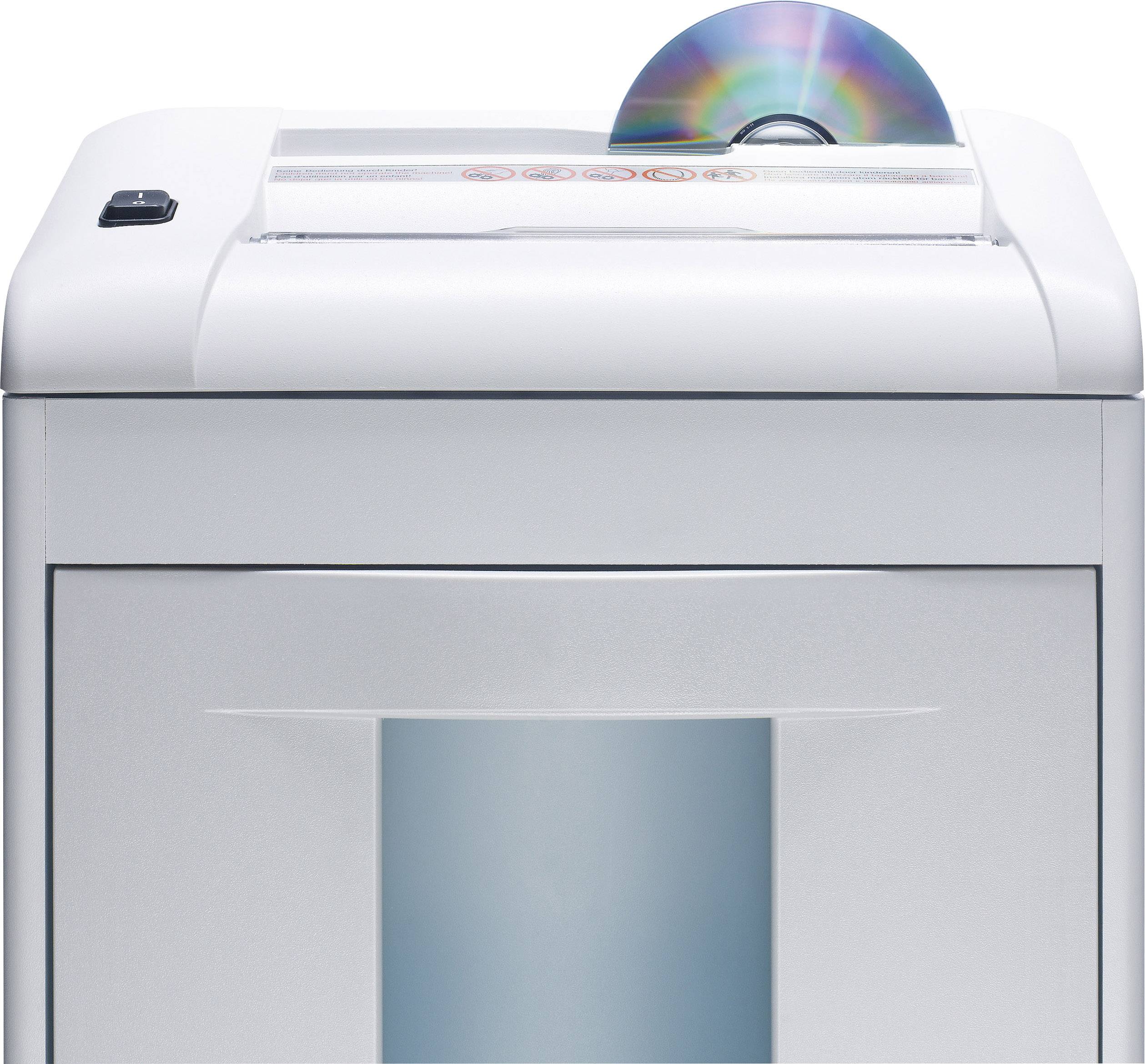 Ideal Office 2270 Aktenvernichter 11 Blatt Streifenschnitt 4mm P-2 20l Vernichtet auch Büroklammern, CDs, DVDs, Heftklammern