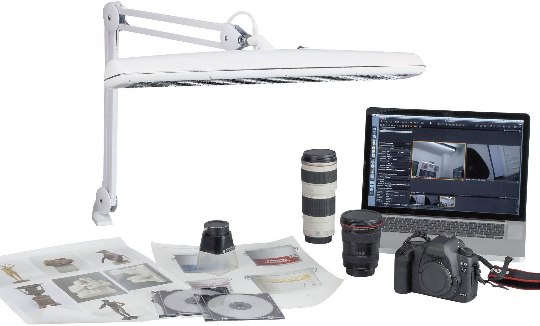 Maul Atelier 8267002 Klemmleuchte Energiesparlampe G5 G (A - G) 42 W Weiß