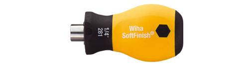 Wiha 32484 ESD-Bithalter mit Handgriff, Sprengring, 1/4"