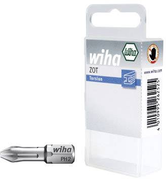 Wiha SB-Bit 7011 ZOT Kreuzschlitz-Bit PH 2 Chrom-Vanadium Stahl C 6.3 1 St.