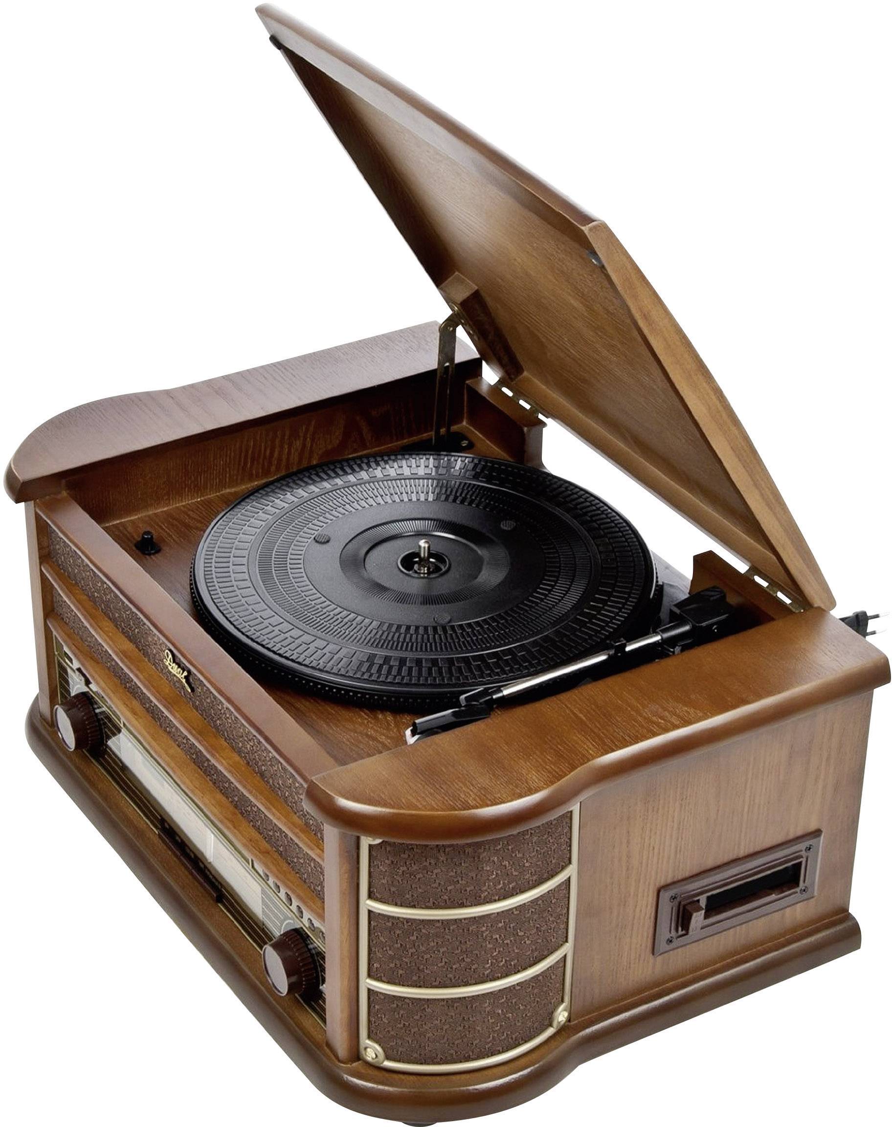 Dual NR 4 USB-Plattenspieler Riemenantrieb Holz