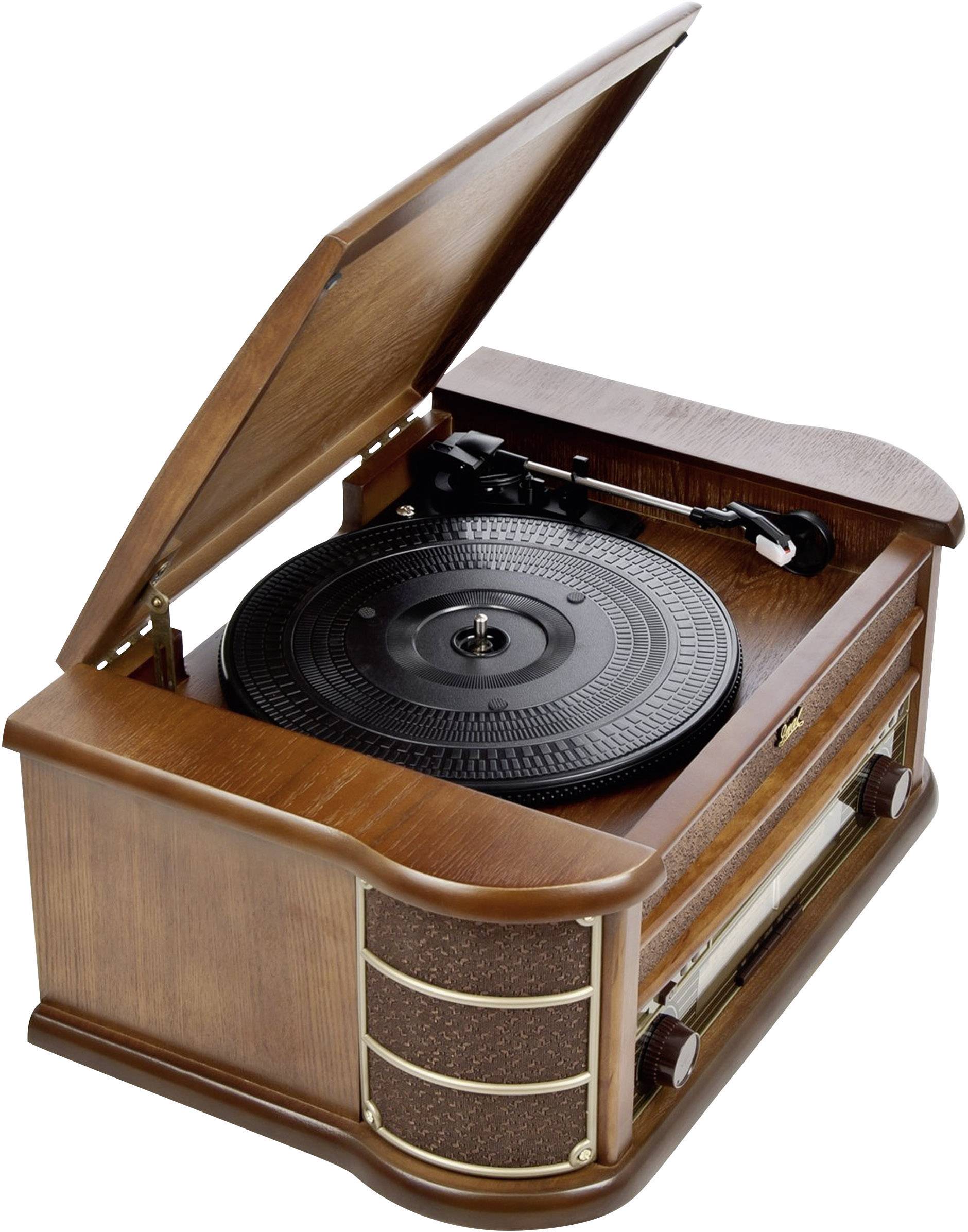 Dual NR 4 USB-Plattenspieler Riemenantrieb Holz