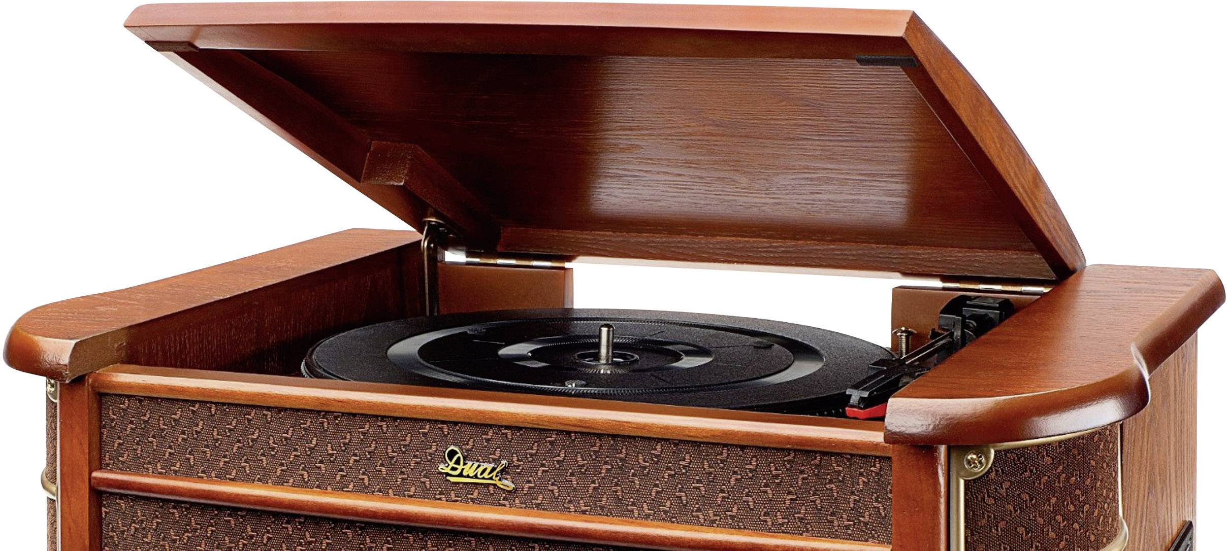 Dual NR 4 USB-Plattenspieler Riemenantrieb Holz