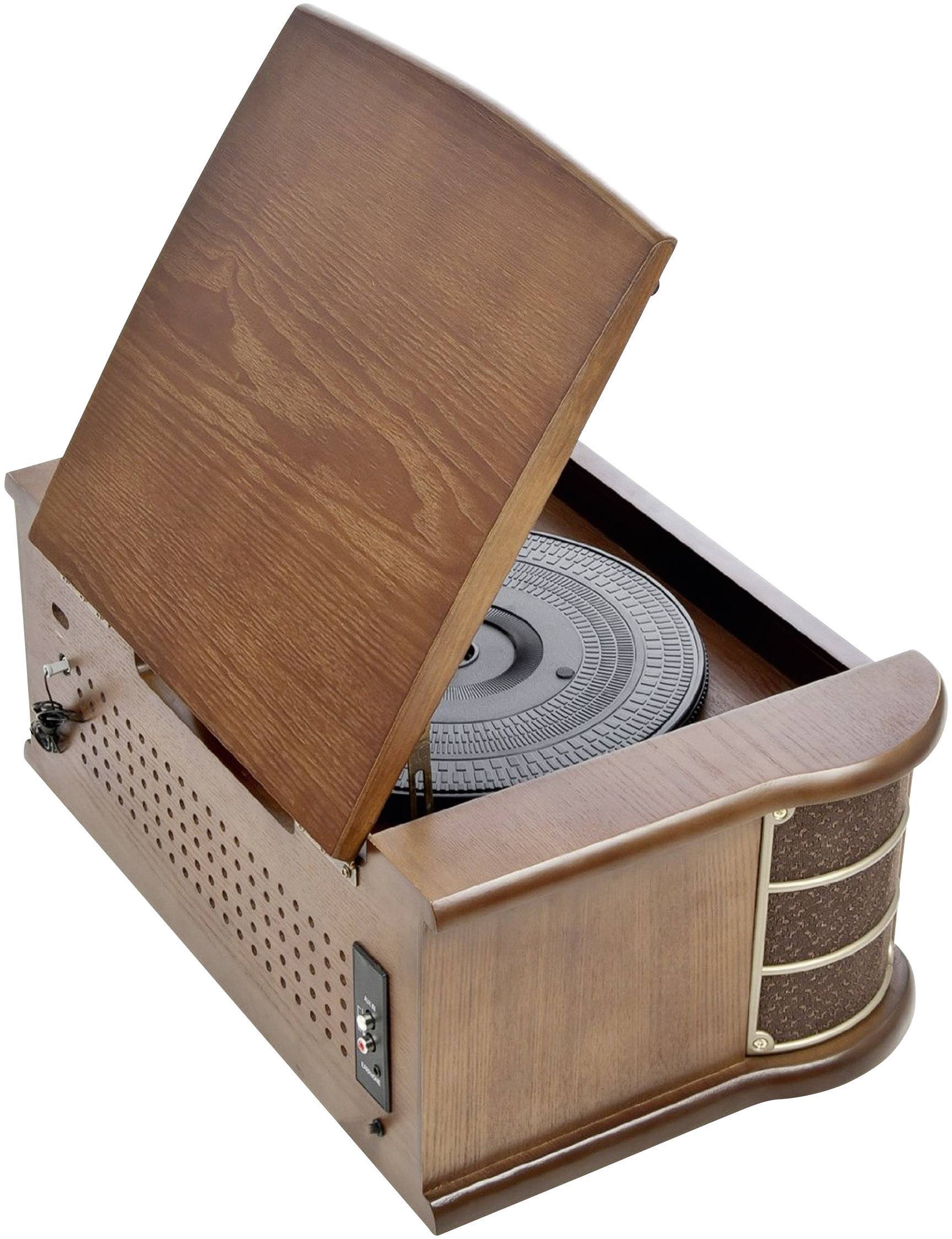 Dual NR 4 USB-Plattenspieler Riemenantrieb Holz