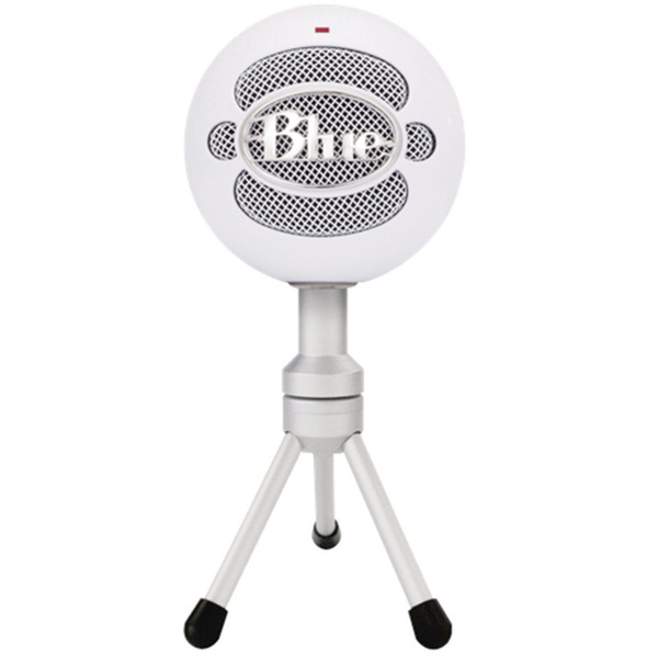 Blue Microphones Snowball Ice PC-Mikrofon Weiß Kabelgebunden inkl. Stativ, inkl. Kabel