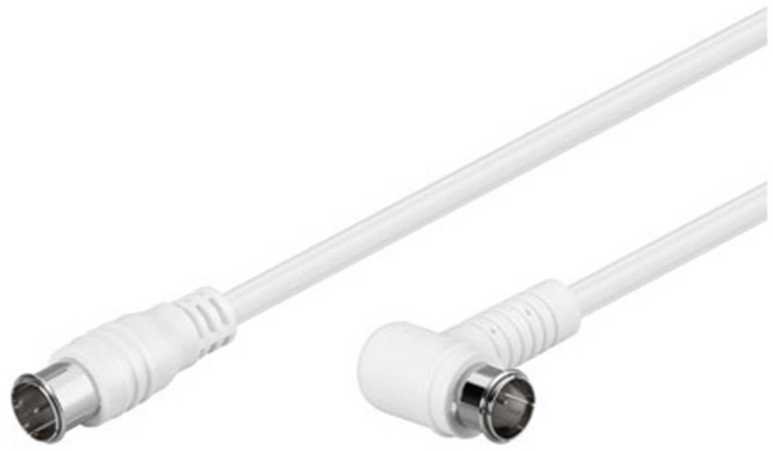 Goobay SAT Anschlusskabel [1x F-Quickstecker - 1x F-Quickstecker] 5.00 m 85 dB Weiß