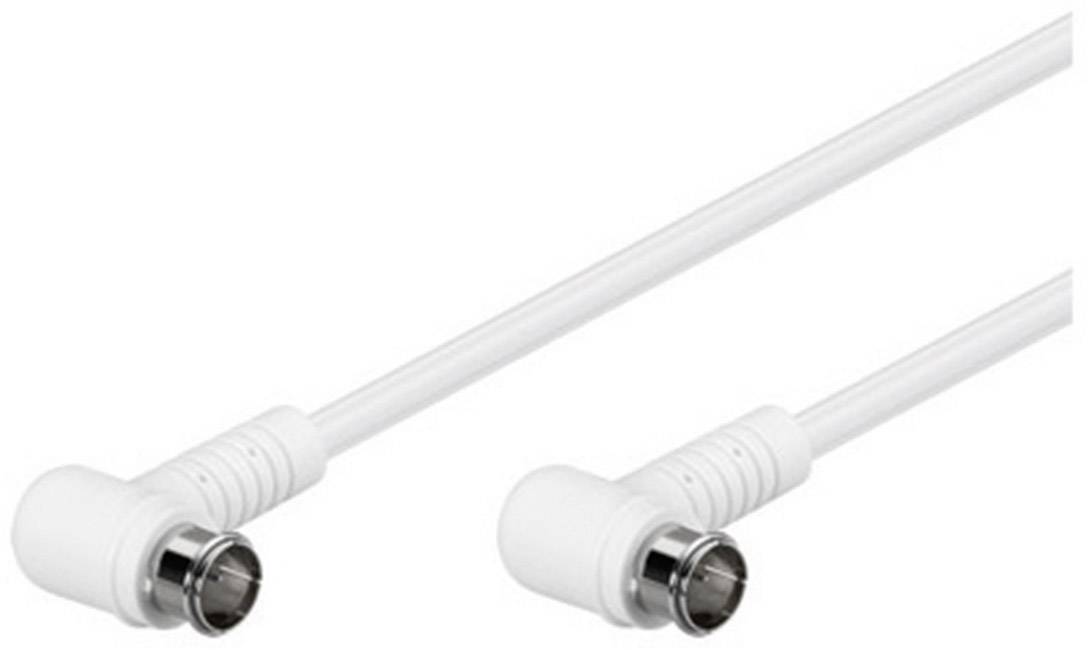 Goobay SAT Anschlusskabel [1x F-Quickstecker - 1x F-Quickstecker] 5.00 m 85 dB Weiß
