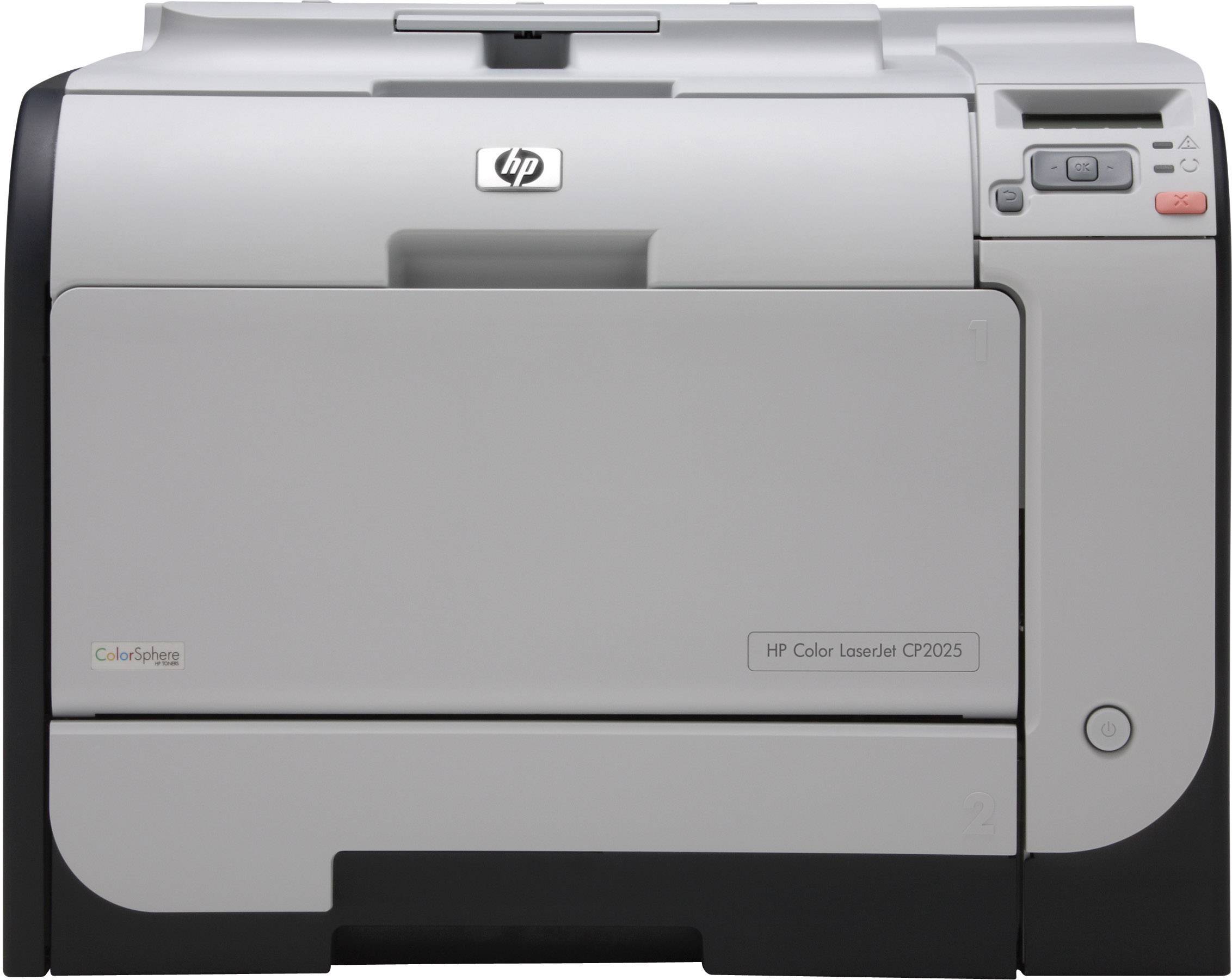 HP Color Laserjet CP2025N, Farblaserdrucker, A4, USB,LAN, 600 x 600 dpi, Max. 20 S./min (S/W;Farbe)